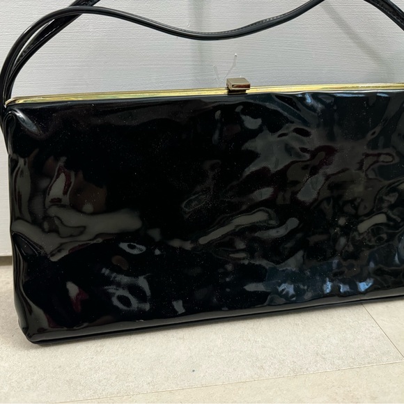 Vintage ladies evening purse bag handbag fake leather Theodor California - Picture 3 of 9